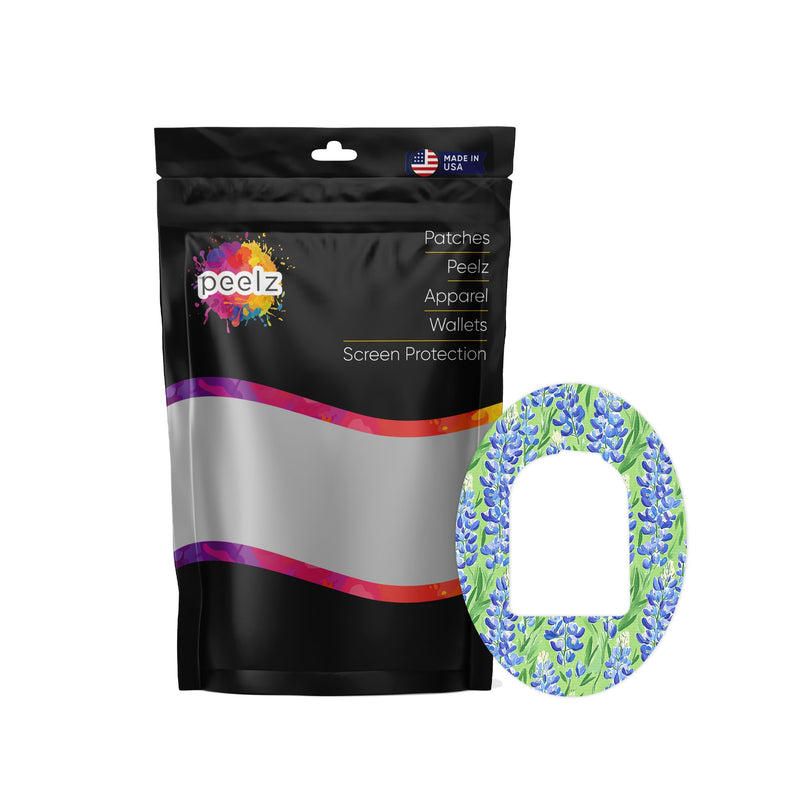 Peelz Blue Blooms Pod Patch Tape – Pump Peelz Patch Medical Tape
