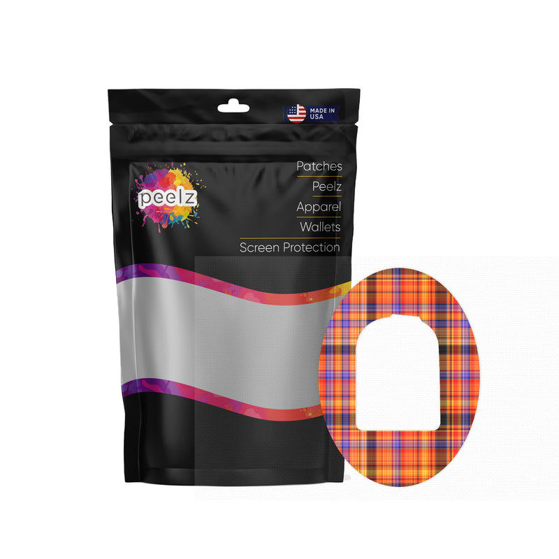Peelz Pumpkin Plaid Pod Patch Tape - Pump Peelz Patch Medical Tape