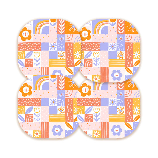 Peelz Wildflower Doodle Overpatch Tape - Pump Peelz Patch Medical Tape
