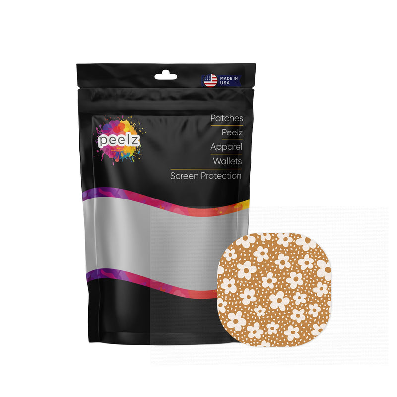 Peelz Caramel Daisies Overpatch Tape - Pump Peelz Patch Medical Tape