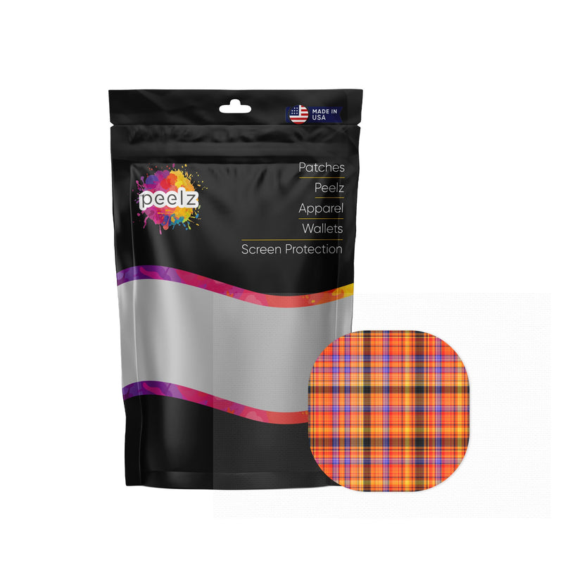 Peelz Pumpkin Plaid Overpatch Tape - Pump Peelz Patch Medical Tape