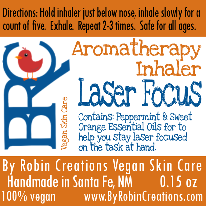 By Robin Creations Laser Focus Aromatherapy Inhaler Massage & Relaxation