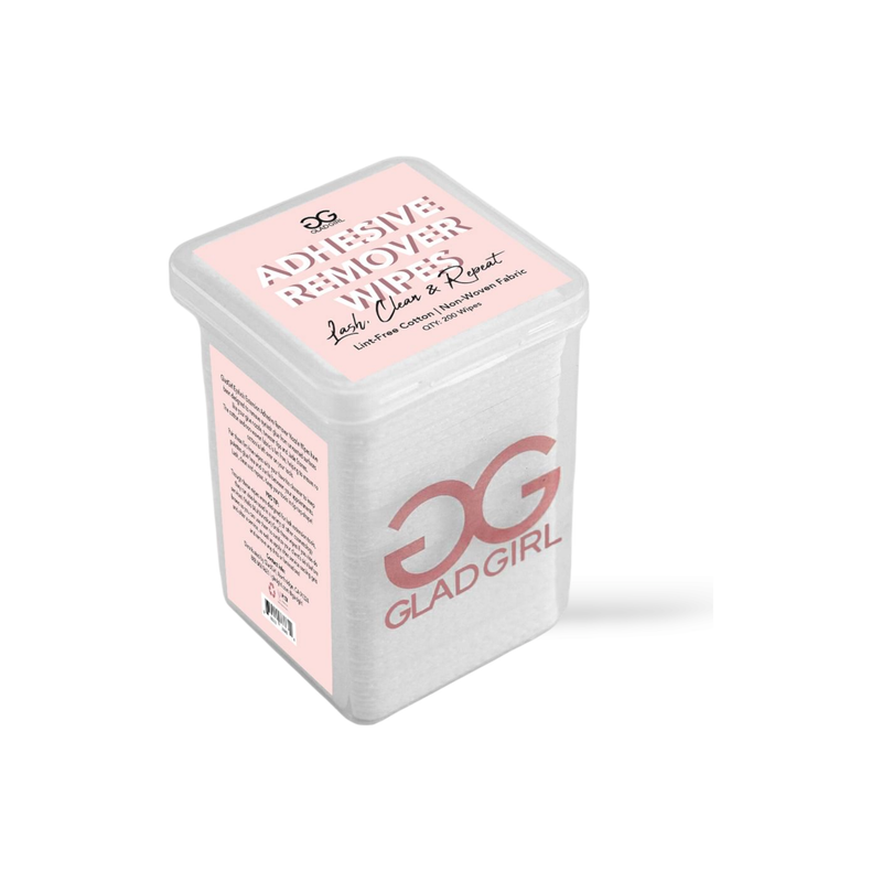 GladGirl Adhesive Remover Nozzle & Tweezer Tip Wipes Glue & Remover