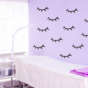 GladGirl Eyelash Illustration Wall Decal Marketing