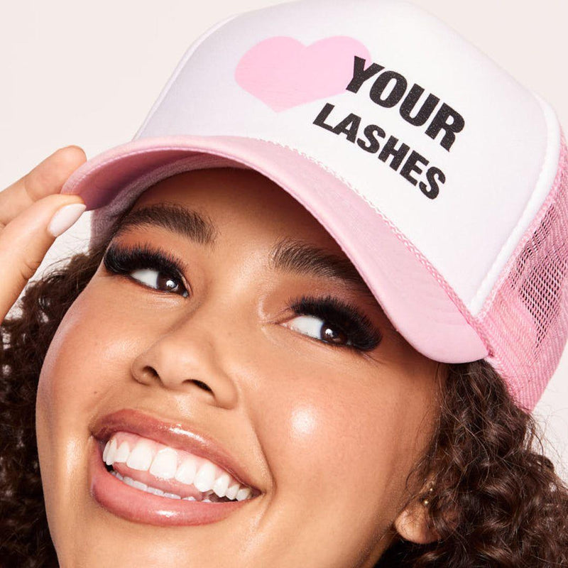 GladGirl Lash Lid Hot Pink Hat Marketing