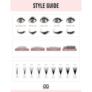 GladGirl Lash Style Guide Poster 8.5" x 11" Marketing