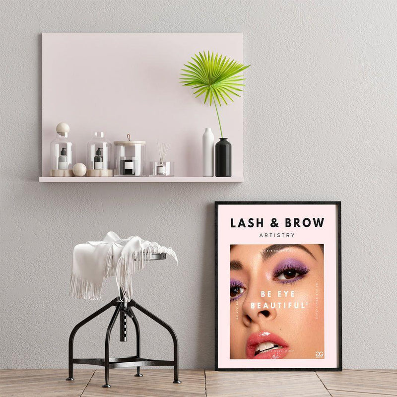 GladGirl Downloadable Lash & Brow Posters Marketing