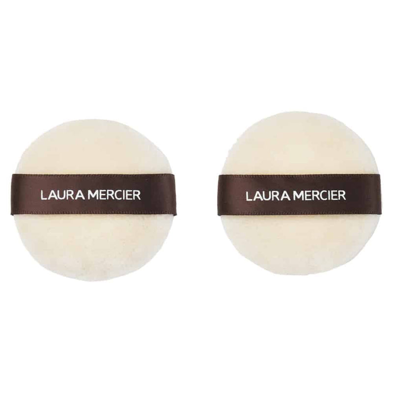 Nava Beauty Laura Mercier Medium Velour Puff 2-Pack White Smoke