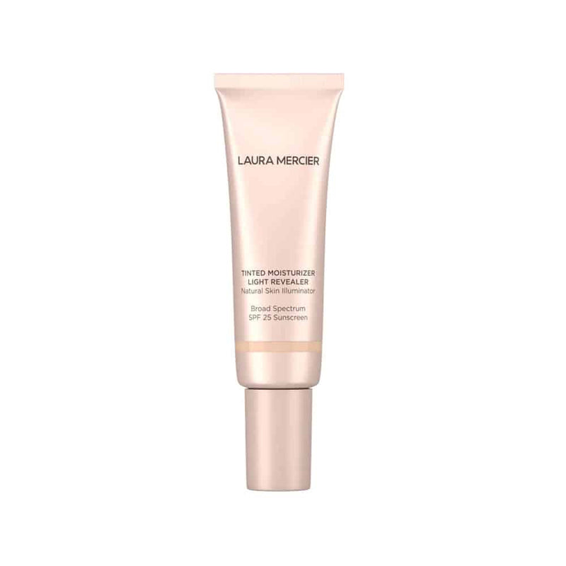 Nava Beauty Laura Mercier Tinted Moisturizer Light Revealer Natural Skin Illuminator SPF 25 White Smoke 0N1 Petal
