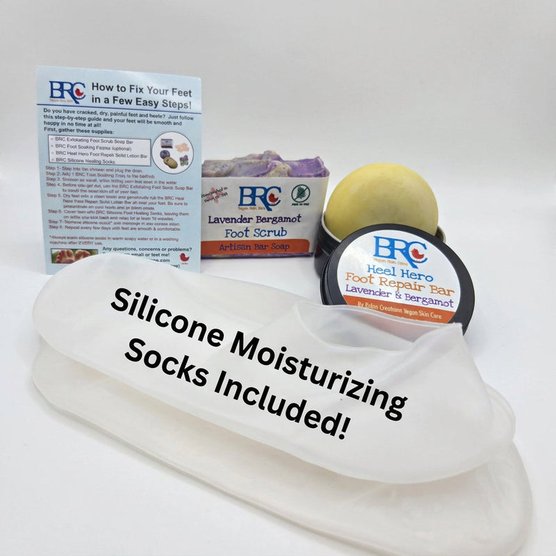 By Robin Creations Essential Foot Healing Gift Set Foot Care Gray Lavender & Bergamot / Minimalist/Refill Set