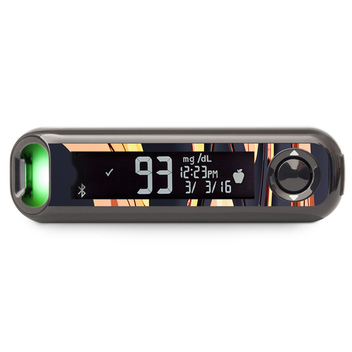 Peelz Lava Flow Bayer Contour© Next One Glucometer Peelz/Stickers