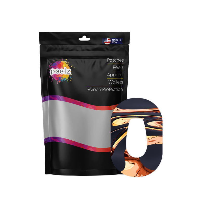 Peelz Lava Flow Dexcom G6 Patch Tape - Pump Peelz Patch Medical Tape