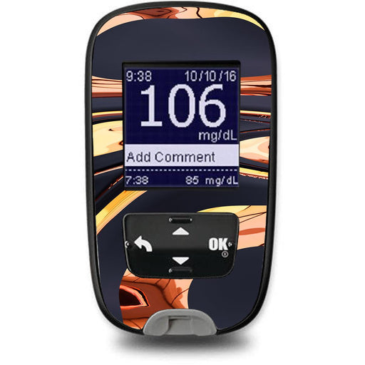 Peelz Lava Flow Sticker for the Accu-Chek Guide Glucometer Peelz/Stickers
