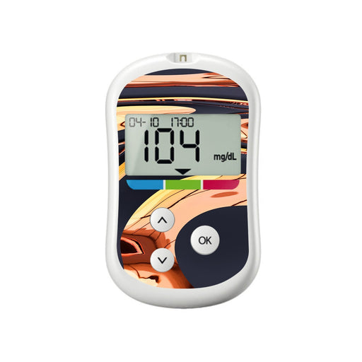 Peelz Lava Flow for OneTouch Verio Flex Glucometer Peelz/Stickers
