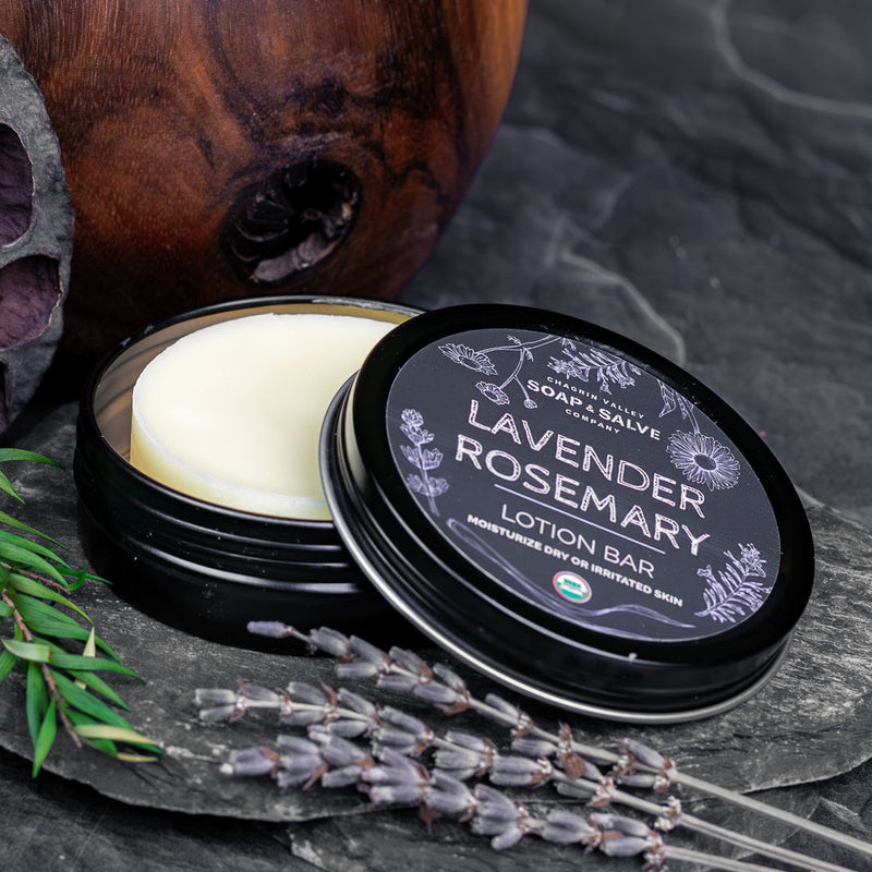 Chagrin Valley Soap & Salve Lotion Bar: Lavender Rosemary Lotion Bar