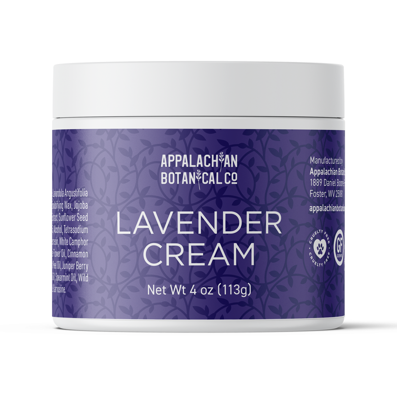Appalachian Botanical Co. Lavender Cream Skin cream Black 1.8 oz,4 oz,0.25 oz