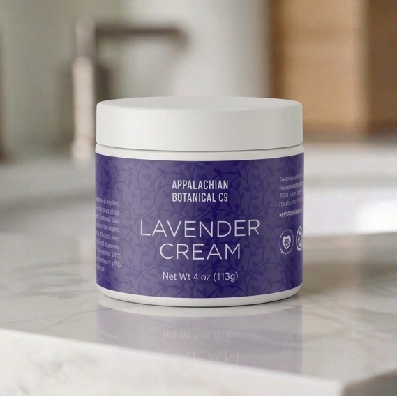 Appalachian Botanical Co. Lavender Cream Skin cream Gray 1.8 oz,4 oz,0.25 oz