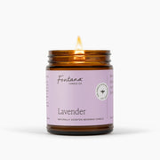 Fontana Candle Co Lavender Jar Candle Candles White Smoke 9 oz Straight Sided Jar