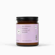 Fontana Candle Co Lavender Jar Candle Candles White Smoke 9 oz Straight Sided Jar