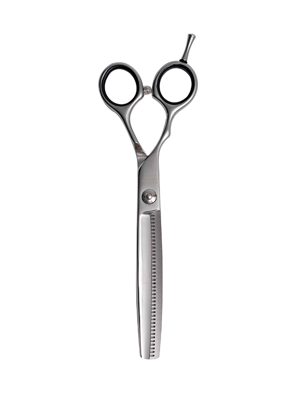 Vip Barber Supply Percu Left Sfily Line Thinning Shear 6.5" Thinning Shear White Smoke