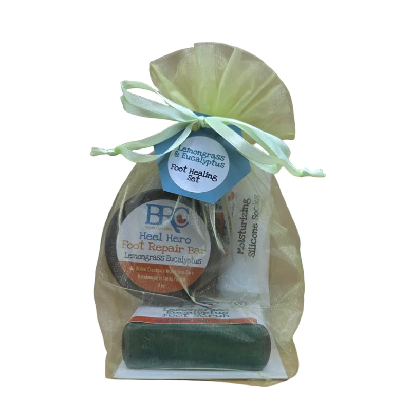 By Robin Creations Essential Foot Healing Gift Set Foot Care White Smoke Lemongrass & Eucalyptus / Standard Gift Set