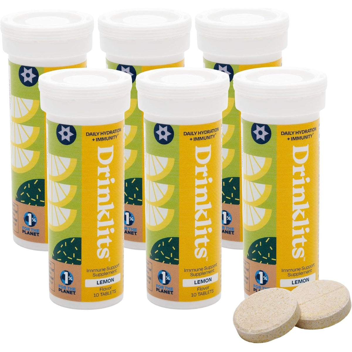 Lemon Daily Immune Support Tablets - 6 Tubes | 60 Servings — Pasteur ...