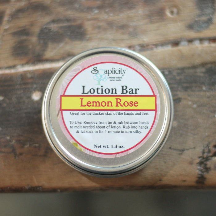 Soaplicity - Lemon Rose Lotion Bar