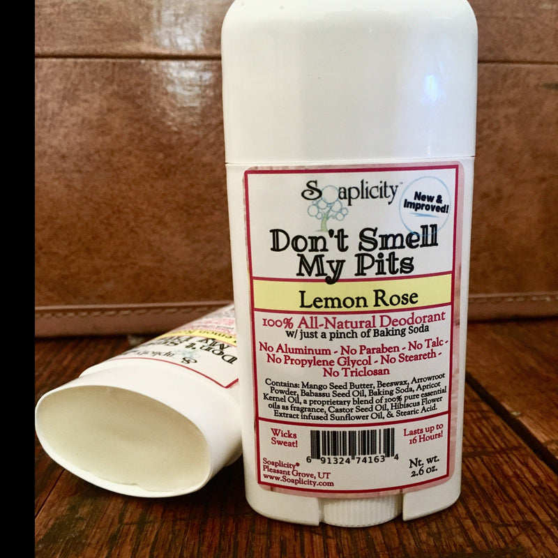 Soaplicity Don't Smell My Pits Natural Deodorant - Lemon Rose Deodorants