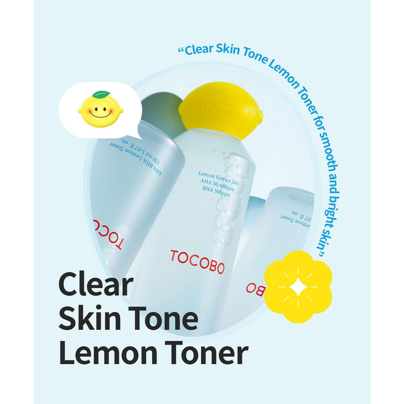 AsiaBeautyMall TOCOBO AHA BHA Lemon Facial Toner Toner Lotion