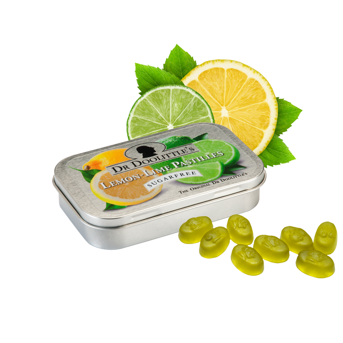 Dr Doolittle's Lemon-Lime Sugarfree Pastilles - 25 Count 60g