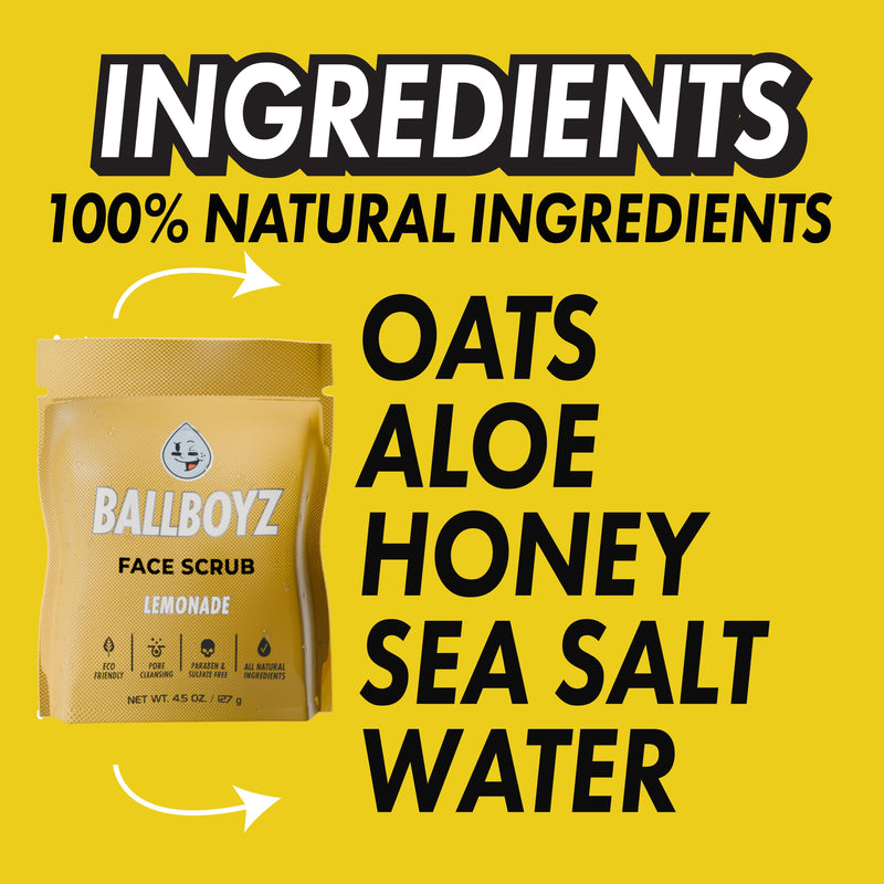 BALLBOYZ Lemonade Face Scrub (Light Acne)