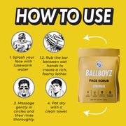 BALLBOYZ Lemonade Face Scrub (Light Acne)