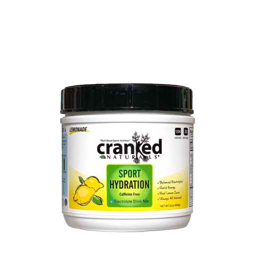 Cranked Naturals Plant Based Sports Nutrition Sport Hydration: Lemonade, Caffeine Free Hydration