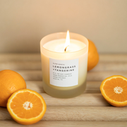 Slow North Lemongrass + Tangerine - Signature Candle Frosted Candles