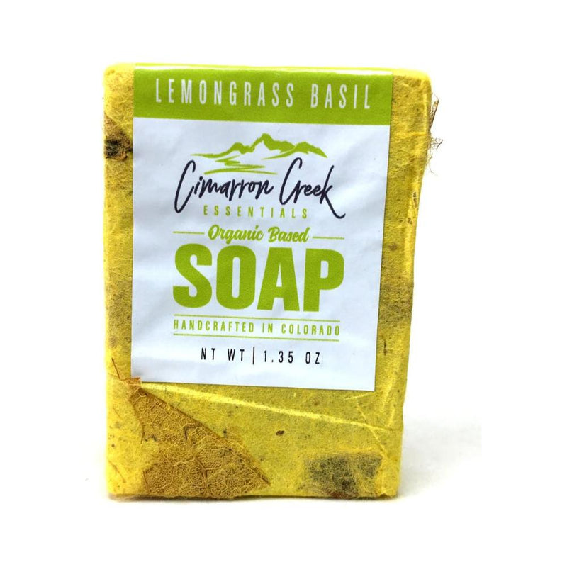 Cimarron Creek Essentials Lemongrass Basil Organic Bar Soap 5.4oz Bath & Body