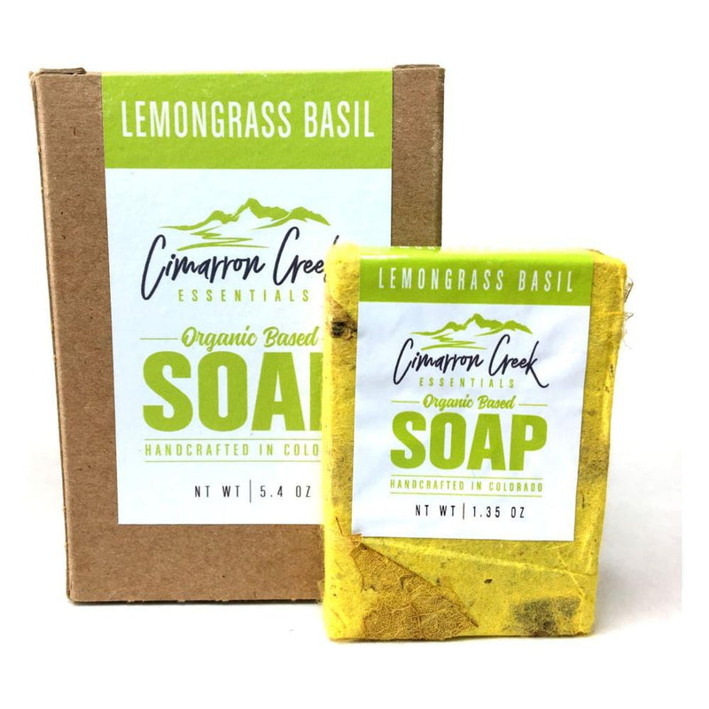 Cimarron Creek Essentials Lemongrass Basil Organic Bar Soap 5.4oz Bath & Body