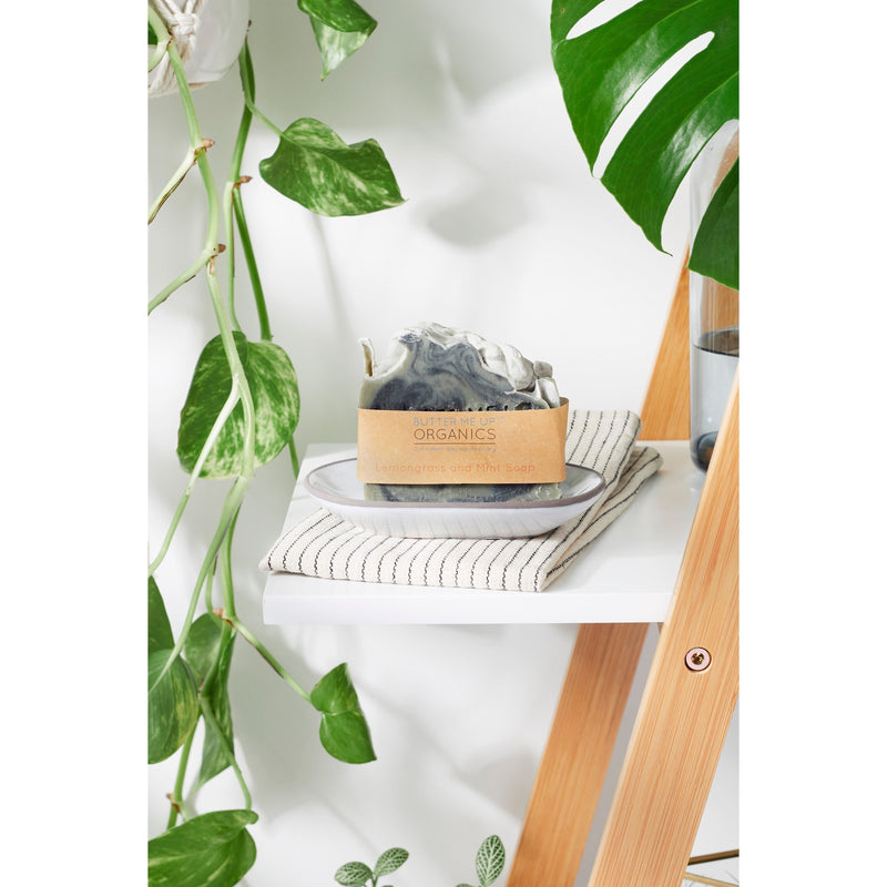 Butter Me Up Organics Organic Lemongrass Mint with Activated Charcoal and French Green Clay / VEGAN SOAP / PALM FREE Soap