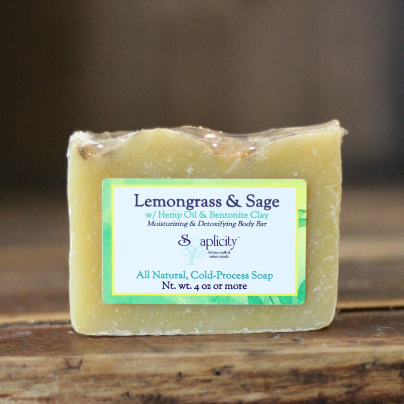Soaplicity Lemongrass & Sage Soap Bar Soap Bar