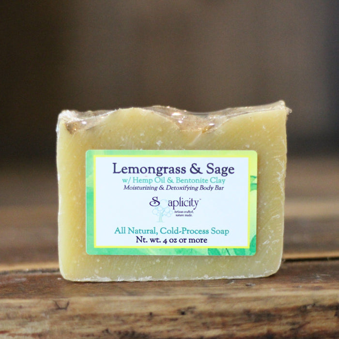 Soaplicity - Lemongrass & Sage Soap Bar