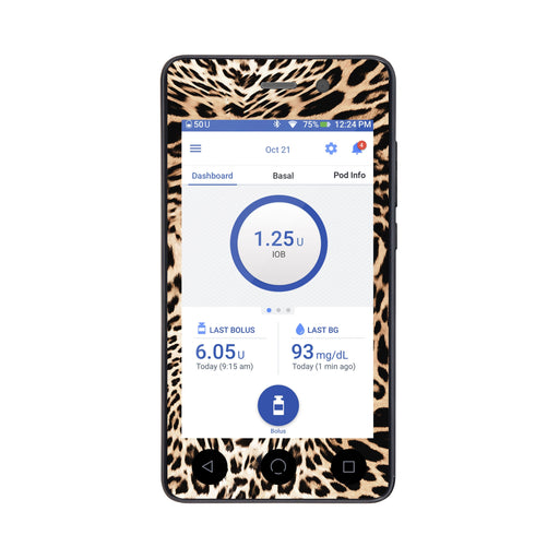 Peelz Leopard Print Sticker for Omnipod DASH® PDM – Pump Peelz Peelz/Stickers