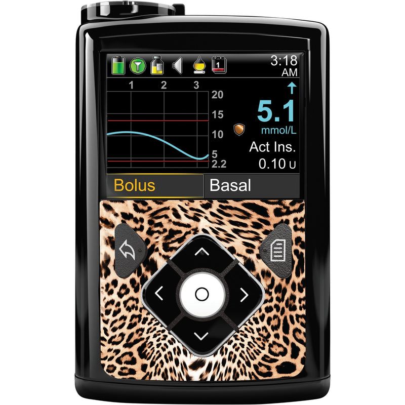 Peelz Leopard Print Sticker for Medtronic MiniMed 770G & 780G Peelz/Stickers