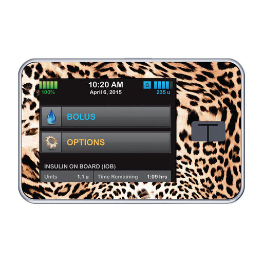 Peelz Leopard Print Sticker for Tandem t:slim Peelz/Stickers