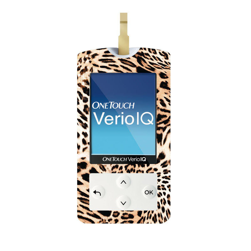 Peelz Leopard Print for OneTouch Verio IQ Glucometer Peelz/Stickers