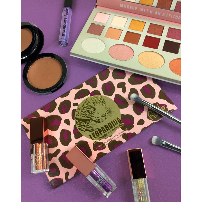 Rude Cosmetics - Rude Cosmetics - Leopardina 12 Eyeshadow + 4 Highlighter Palette