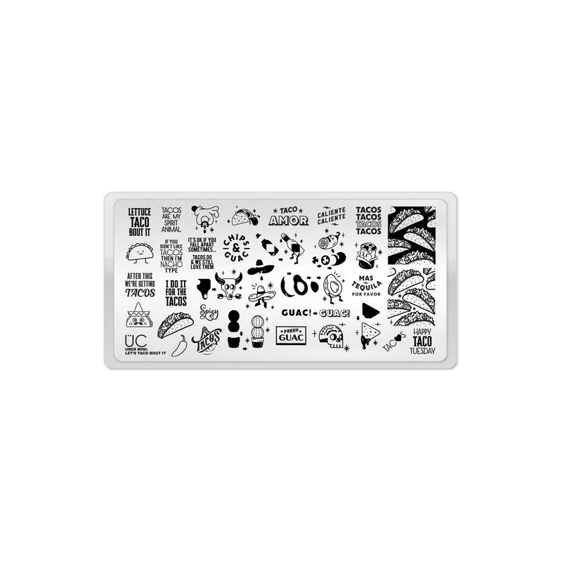 UberChic Beauty Let's Taco Bout It Stamping Plate