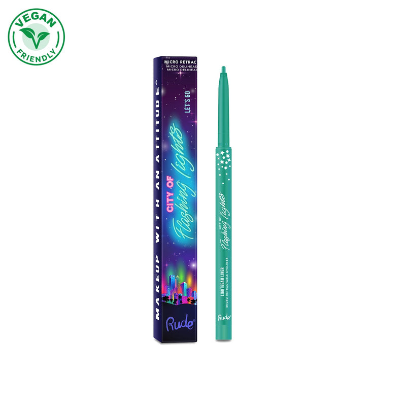 Rude Cosmetics City of Flashing Lights Micro Retractable Liner Eyeliner & Lipliner