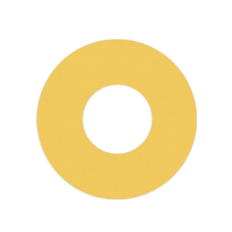 Peelz Solid Color Yellow Freestyle Libre 2 Patch Tape - Pump Peelz Patch Medical Tape