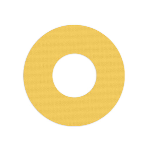 Peelz Solid Color Yellow Freestyle Libre 2 Patch Tape - Pump Peelz Patch Medical Tape