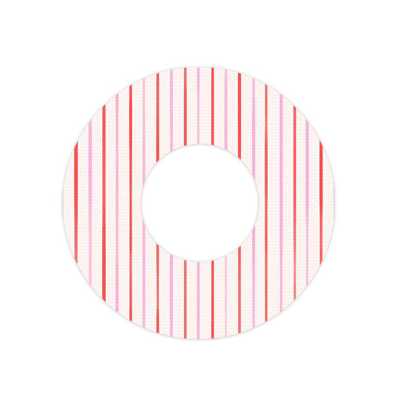 Peelz Peppermint Stripes Freestyle Libre 2 Patch Tape - Pump Peelz Patch Medical Tape