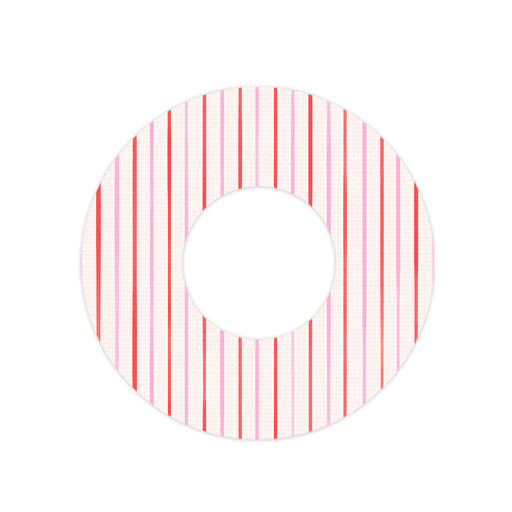 Peelz Peppermint Stripes Freestyle Libre 2 Patch Tape - Pump Peelz Patch Medical Tape